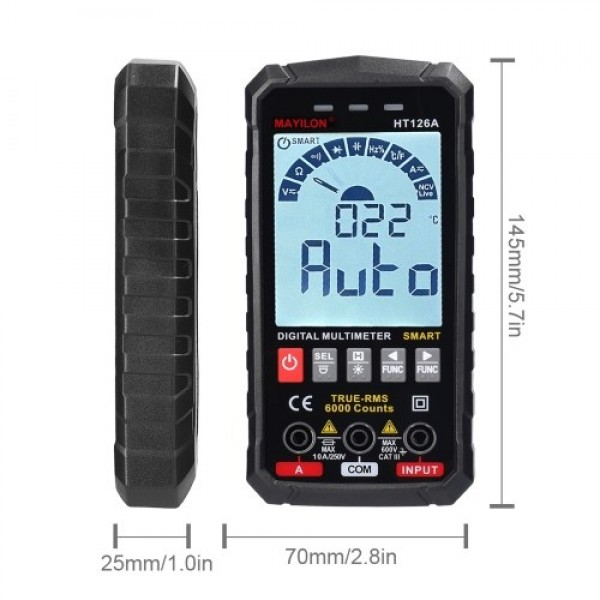 HT126B Handheld Portable Intelligent Digital Multi...