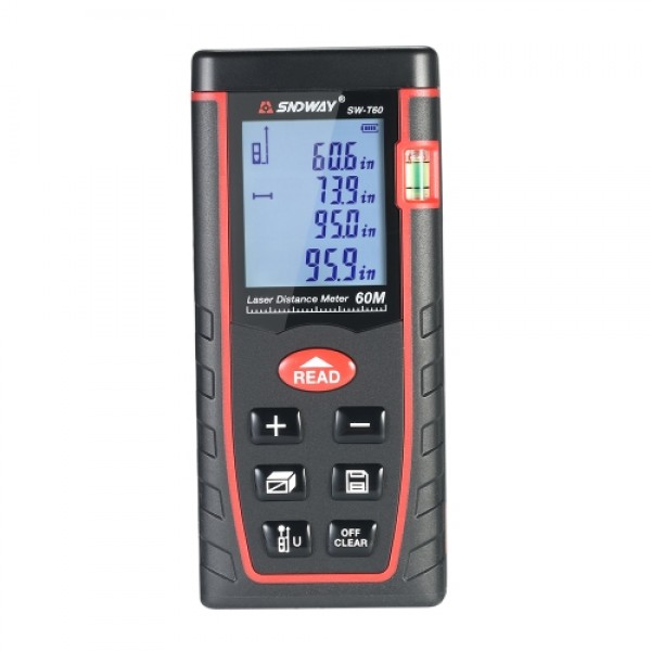 60m Mini Handheld LCD Digital Laser Distance Meter...