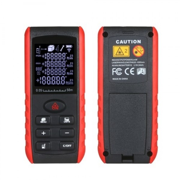Portable Handheld Digital Laser Distance Meter Diastimeter Laser Distance Measuring Instrument Range Finder Area Volume Measurem