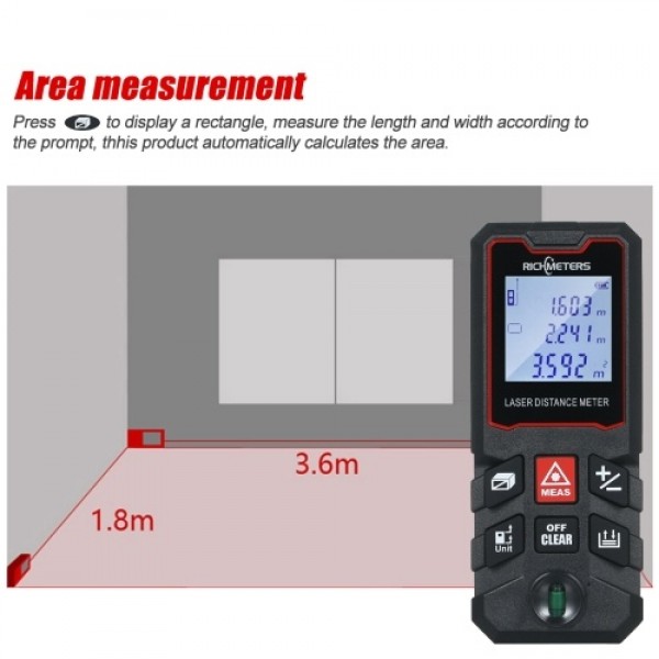 Handheld Distance Meter Portable Multifunction Space Measuring Tool