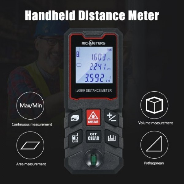 Handheld Distance Meter Portable Multifunction Space Measuring Tool