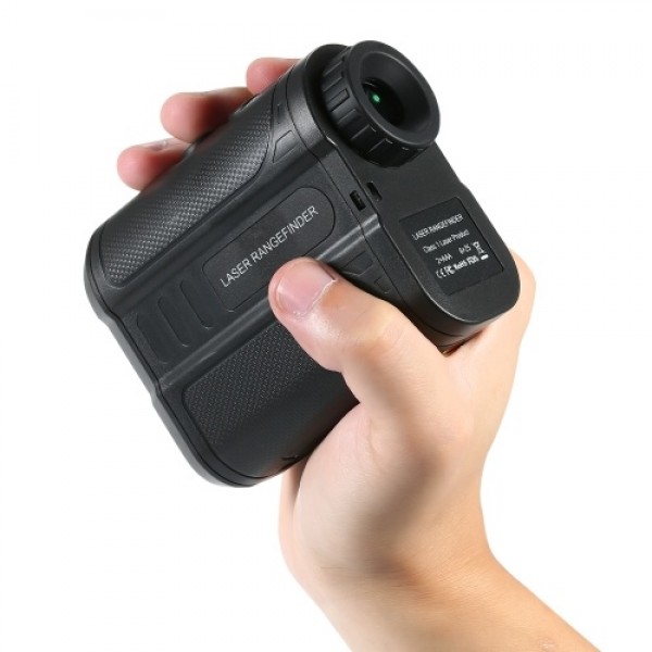 600m Golf Rangefinder Outdoor Handheld Laser Distance Meter Speed Tester Digital Monocular Telescope Range Finder M/Yard Distanc