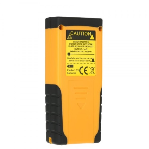 100m Portable Handheld Digital Laser Distance Meter High Precision Range Finder  Area Volume Measurement Data Storage with Backl