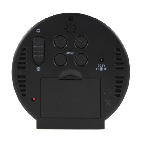 LED Digital Alarm Clock with Large Display Time Temperature Display ℃/ ℉ 3 Levels Brightness Electronic Clocks Voice Activated A