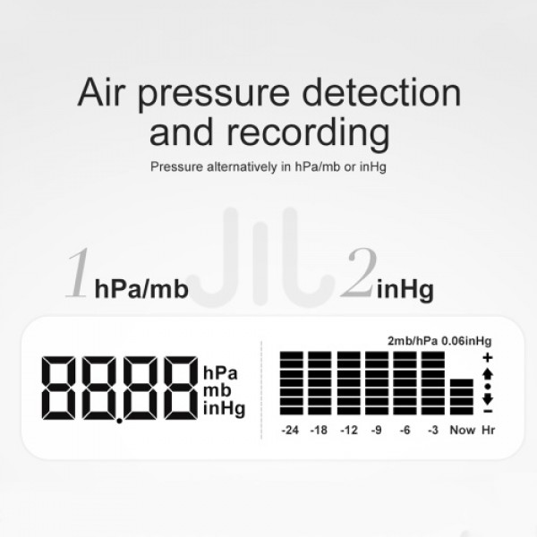 LCD Weather Station Alarm Clock with Snooze Digital Indoor Outdoor Temperature Humidity Monitor Thermohygrometer with Backlight/