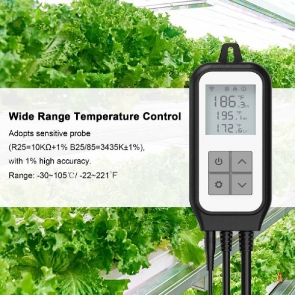Wifi Digital Temperature Controller Heating Cooling Outlet Smart Reptile Thermostat APP Remote Control Temperature Controlling S