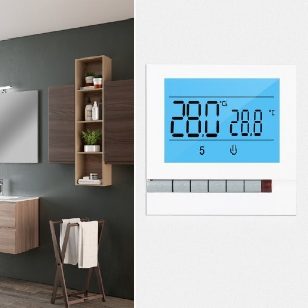 Programmable Smart Thermostat for Water/Gas Boiler Heating Large LCD Screen with Backlight  Digital Temprature Controller