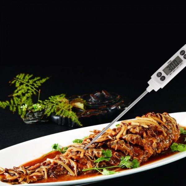 -50~350°C LCD Digital Food Thermometer Pyrometer Temperature Gauge Sensing Probe for BBQ Barbecue Kitchen