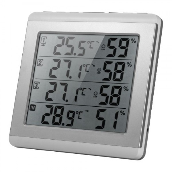 LCD Digital Wireless Indoor/Outdoor Thermometer Hygrometer