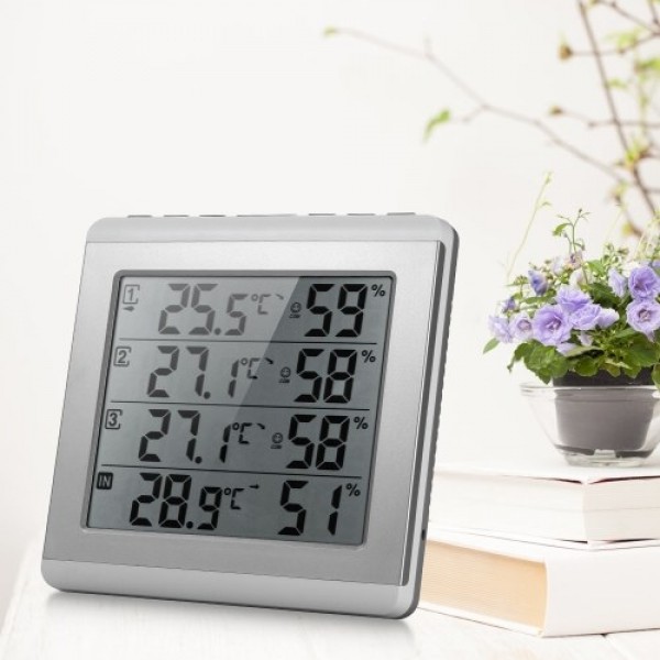 LCD Digital Wireless Indoor/Outdoor Thermometer Hygrometer