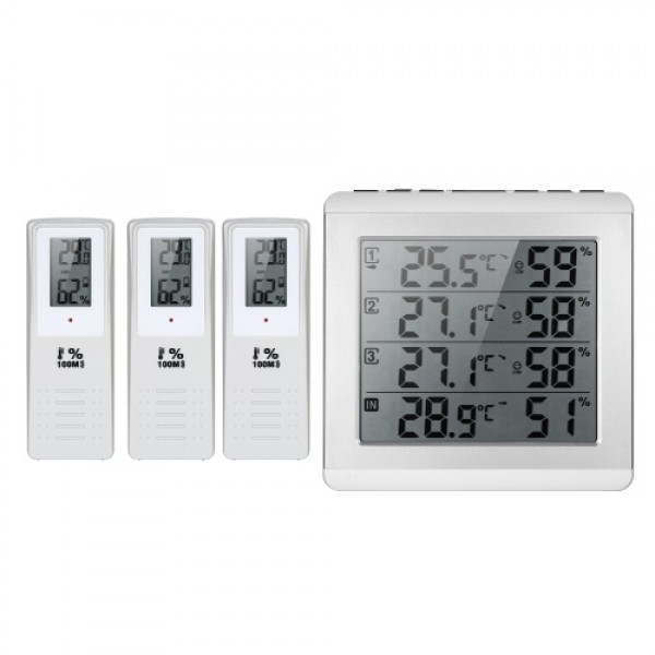 LCD Digital Wireless Indoor/Outdoor Thermometer Hygrometer