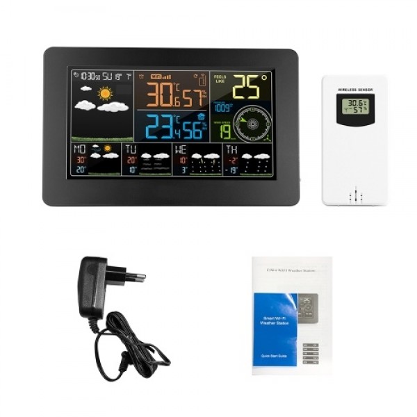 Multifunctional Color WiFi Weather Station APP Control Smart Weather Monitor