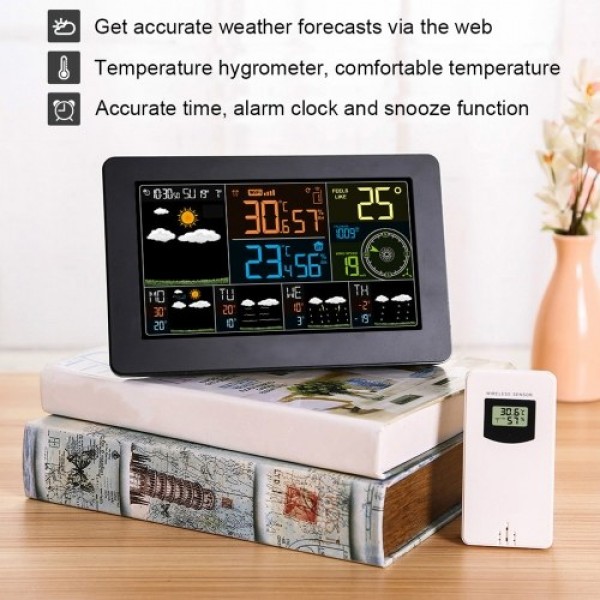Multifunctional Color WiFi Weather Station APP Control Smart Weather Monitor