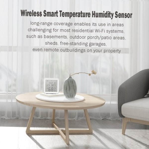 WiFi Smart Temperature Humidity Sensor Compatible with 230ft Super Long Range Wireless Digital Hygrometer