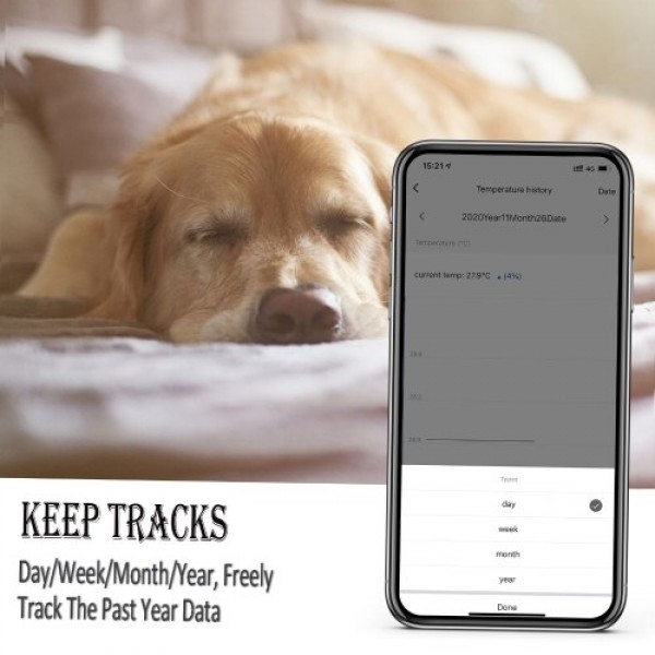 WiFi Smart Temperature Humidity Sensor Compatible with 230ft Super Long Range Wireless Digital Hygrometer