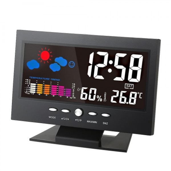 °C/°F Multifunctional Indoor Colorful LCD Digita...