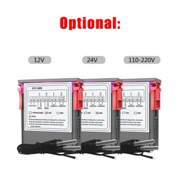 Dual Digital Display Thermostat Temperature Regulator Temperature Controller