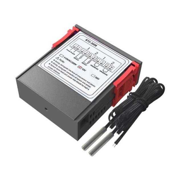 Dual Digital Display Thermostat Temperature Regulator Temperature Controller