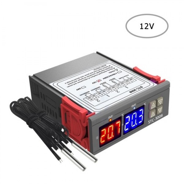 Dual Digital Display Thermostat Temperature Regulator Temperature Controller