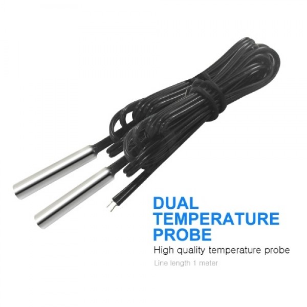 Dual Digital Display Thermostat Temperature Regulator Temperature Controller