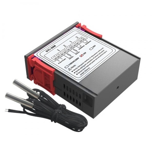 Dual Digital Display Thermostat Temperature Regula...