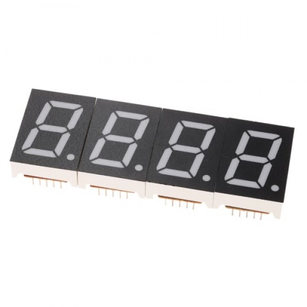 Compact 4-digit DIY Digital LED Clock Kit Light Control Temperature Date Time Display with Transparent Case