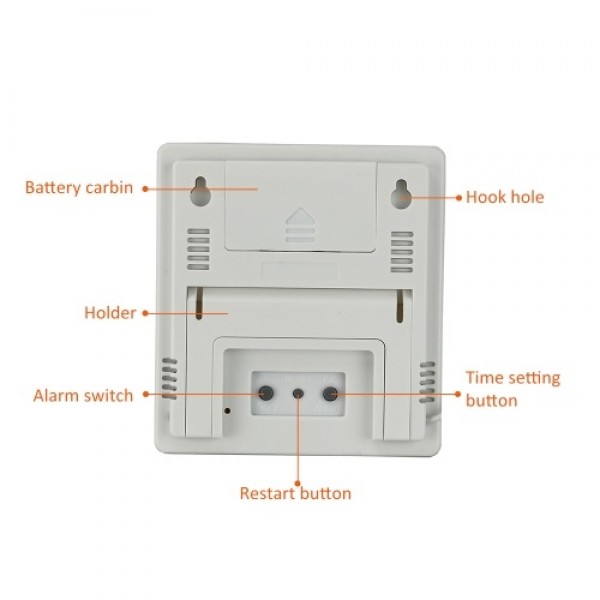 AR867 LCD Digital Hygrometer Thermometer Dual Humidity Temperature Meter Indoor Outdoor Tester Weather Station with