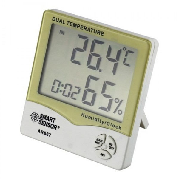 AR867 LCD Digital Hygrometer Thermometer Dual Humi...