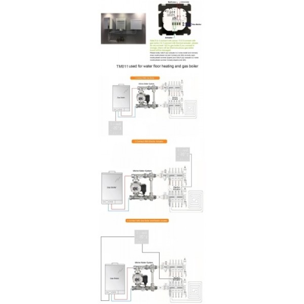 Wi-Fi Smart Thermostat 16A Digital Temperature Controller for Electric Floor Heating APP Remote Control Voice Control Weekly Cir