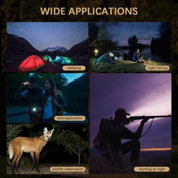 Outdoor Night Vision Monocular Infrared Digital Monoculars for Camping Hiking Wildlife Watching