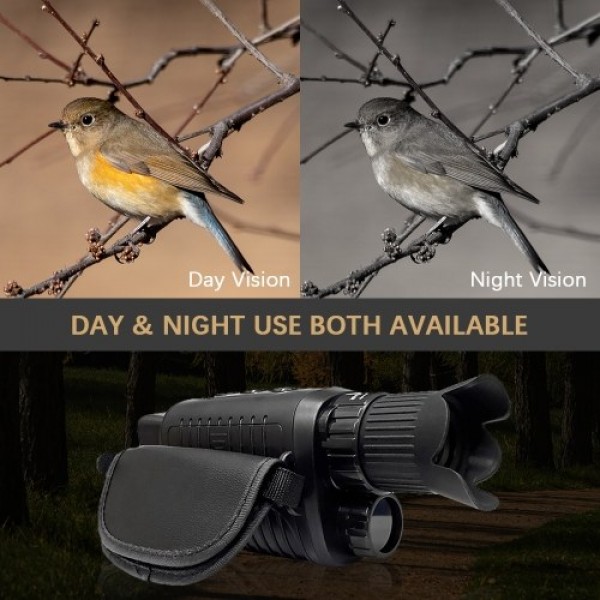 Outdoor Night Vision Monocular Infrared Digital Monoculars for Camping Hiking Wildlife Watching