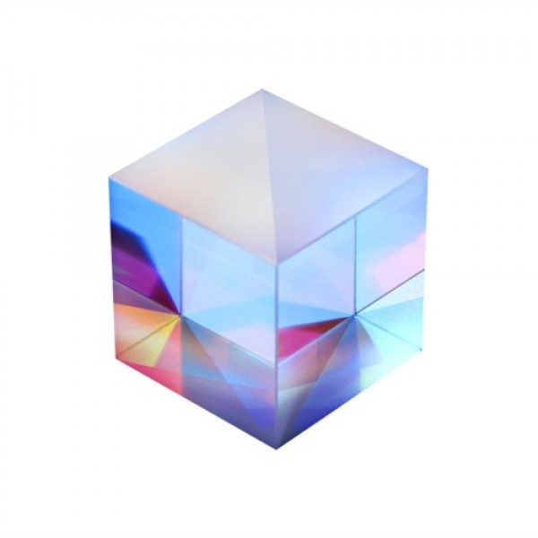 Optical Color Cube Prism 1 Inch Multi-Color Toy an...