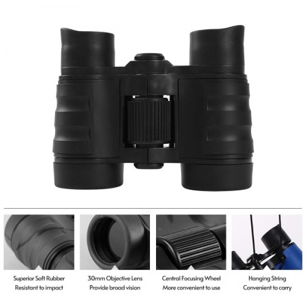 4*30 Children Binoculars Mini Kids Portable High Definition Telescopes for Bird Watching/Travel/Camping