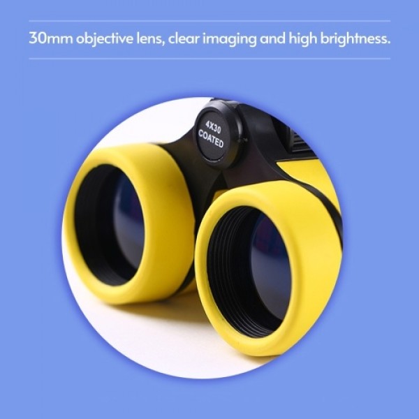 4*30 Children Binoculars Mini Kids Portable High Definition Telescopes for Bird Watching/Travel/Camping