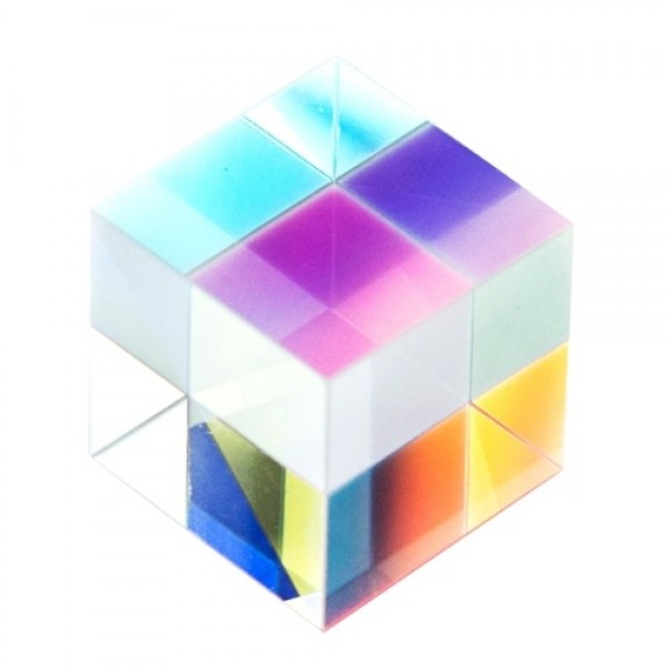 Optical Color Cube Prism 0.8 Inch for Option Multi...