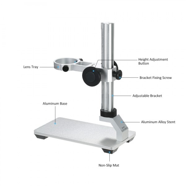 G600 Aluminum Alloy Stand Bracket Holder Lifting Support for Digital Microscope USB Microscopes