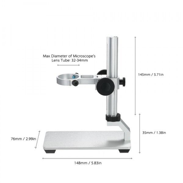 G600 Aluminum Alloy Stand Bracket Holder Lifting Support for Digital Microscope USB Microscopes