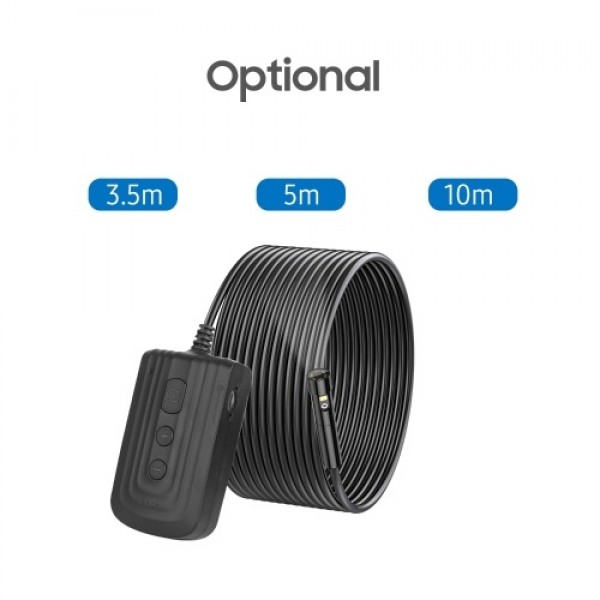 Wireless Endoscope 7.9mm Dual Lens 1080P Wi-Fi Endoscope Borescope Inspection Camera 2600mAh Battery IP67 Waterproof Probe and L