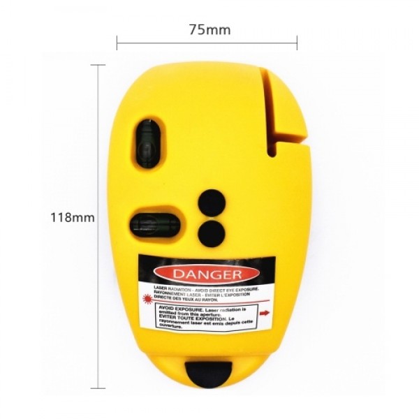 Level Measuring Tool 90 Degree Vertical Horizontal Level Line for House Room Square Construction Yellow