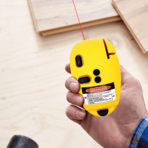 Level Measuring Tool 90 Degree Vertical Horizontal Level Line for House Room Square Construction Yellow