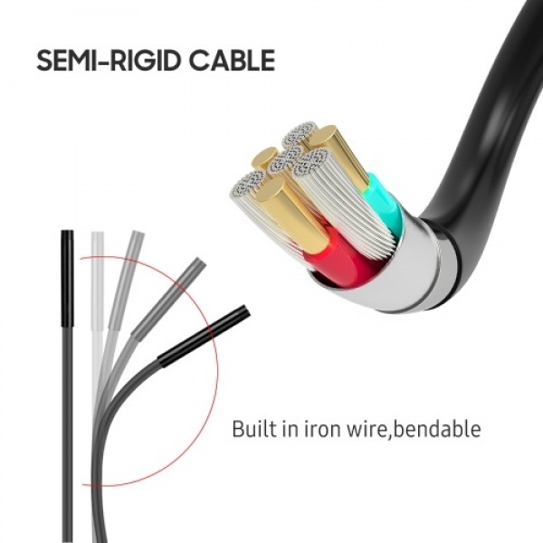 Wireless Endoscope 7.9mm Dual Lens 1080P Wi-Fi Endoscope Borescope Inspection Camera 2600mAh Battery IP67 Waterproof Probe and L