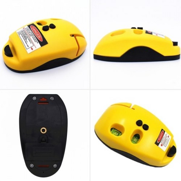 Level Measuring Tool 90 Degree Vertical Horizontal Level Line for House Room Square Construction Yellow