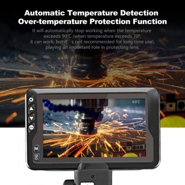 Industrial Endoscope with 1080P 4.5-inch LCD Screen 8.5mm Borescope Multifunction Steering Endoscopes