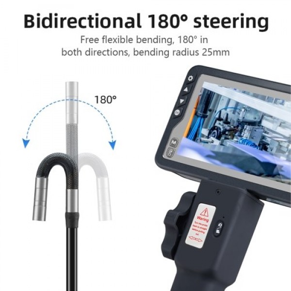 Industrial Endoscope with 1080P 4.5-inch LCD Screen 8.5mm Borescope Multifunction Steering Endoscopes