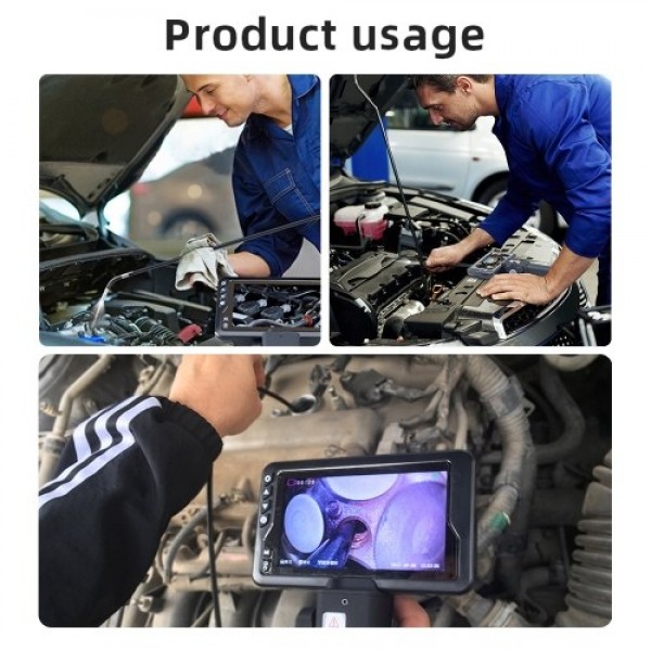 Industrial Endoscope with 1080P 4.5-inch LCD Screen 8.5mm Borescope Multifunction Steering Endoscopes