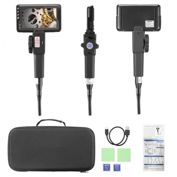 Industrial Endoscope with 1080P 4.5-inch LCD Screen 8.5mm Borescope Multifunction Steering Endoscopes