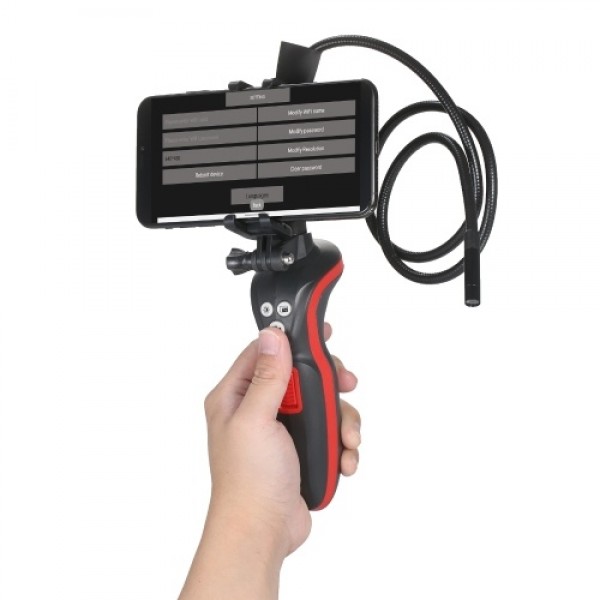 WiFi Industrial Endoscope 1080P HD Digital Borescope IP67 Waterproof Video Inspection Camera 2.78-feet Semi Rigid Snake Camera w