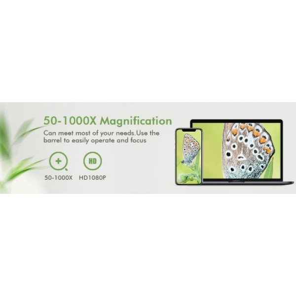 WiFi Digital Microscope HD 1080P Resolution 50 to ...