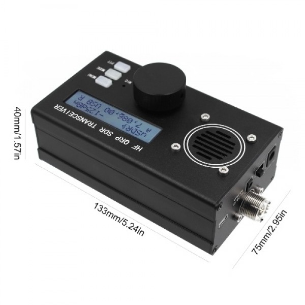 USDX USDR HF QRP SDR SSB/SW Transceivers  8-Band 5W DSP SDR HF Transceivers Built-in Microphone Speaker Aluminum Cover Ham Radio