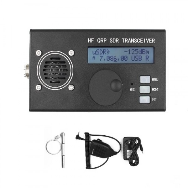 USDX USDR HF QRP SDR SSB/SW Transceivers  8-Band 5W DSP SDR HF Transceivers Built-in Microphone Speaker Aluminum Cover Ham Radio